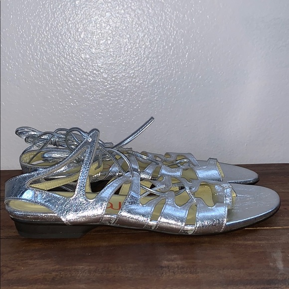 YOU by Croc Silver Wrap Around Sandals - Picture 4 of 8